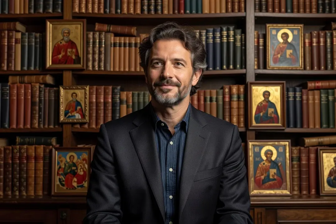 Portrait du Dr. Alexandre Volkov, historien des religions à l'Institut Catholique de Paris